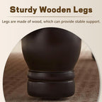 30-Inch Round Storage Ottoman, Button Tufted Ottoman Coffee Table - Image 5