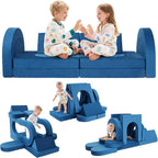 12 Pcs Modular Kids Play Couch, Toddler Couches That Fold Out, Plush Foam Chair by VIXLONOutdoorSlowTime