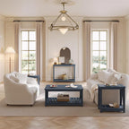 ChooChoo Farmhouse Console Table, Rustic Vintage Narrow Sofa Table - Image 7