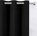 Blackout Curtains 42 x 63 inch/Black Curtains Set of 2 Panels/Thermal Insulated - Image 6