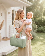 Blissful Diary Baby Diaper Caddy Organizer, Stylish Storage Basket - Image 5