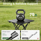 2 Pack Portable Camping Table Foldable, Ultralight Small Folding Beach Table - Image 3