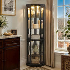 Anwick Corner Display Curio Cabinets by Anwick