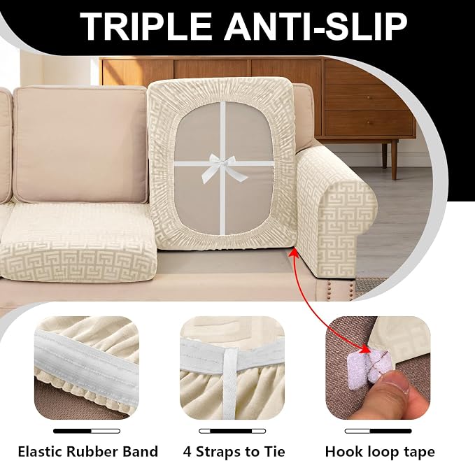 UNBBRRL Stretch Couch Backrest Cushion Cover - Image 3