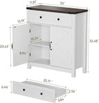 Semiocthome Farmhouse Sideboard Buffet Cabinet - Image 2