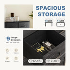 DUMOS 9 Drawer Dresser for Bedroom, Fabric Storage Organizer - Image 4
