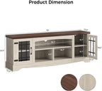 IRONCK Farmhouse TV Stand for 75 Inch TV, Rustic Entertainment Center - Image 4