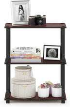 Furinno TURN-S-TUBE Storage Shelves, 3-Tier Book Shelf, Corner Shelf, Toolless - Image 4