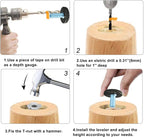 24 PCS M6 Thread Adjustable Furniture Levelers Screw in Threaded, Steel Screw - Image 5