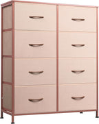 WLIVE Fabric Dresser for Bedroom, Tall Dresser by WLIVE