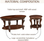 LKTART 22" Victorian Vintage Round End Table - Image 7