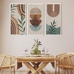 IARTTOP Large Boho Wood Wall Art 16x32 Inch Mid Century Modern Bohemian Wooden - Image 7