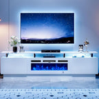 80" Entertainment Center & TV Stand, Modern Media Console - Image 2