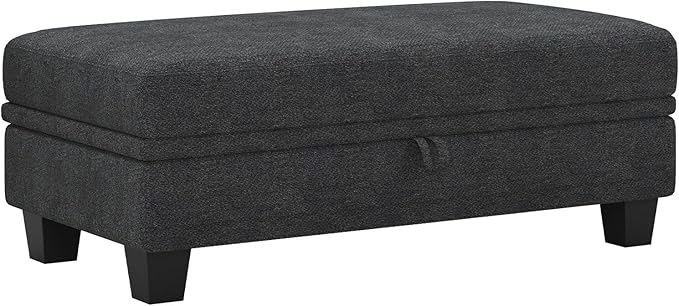 Belffin Fabric Large Ottoman by Belffin