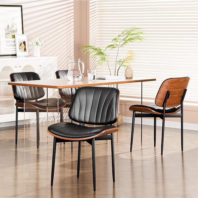 YaFiti Dining Chairs Set of 8, Dining Room and Kitchen Chairs, Mid Century - Image 8