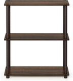 Furinno TURN-N-TUBE Storage Shelves, 3-Tier Book Shelf, Corner Shelf, Toolless - Image 4