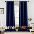MIULEE Blackout Curtains for Bedroom 2 Panels 40 x 96 Inch Long Navy Blue | by MIULEE
