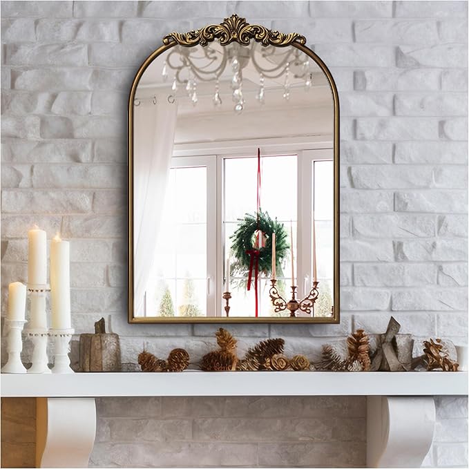 Ornate Baroque Vintage Gold Mirror - Image 7