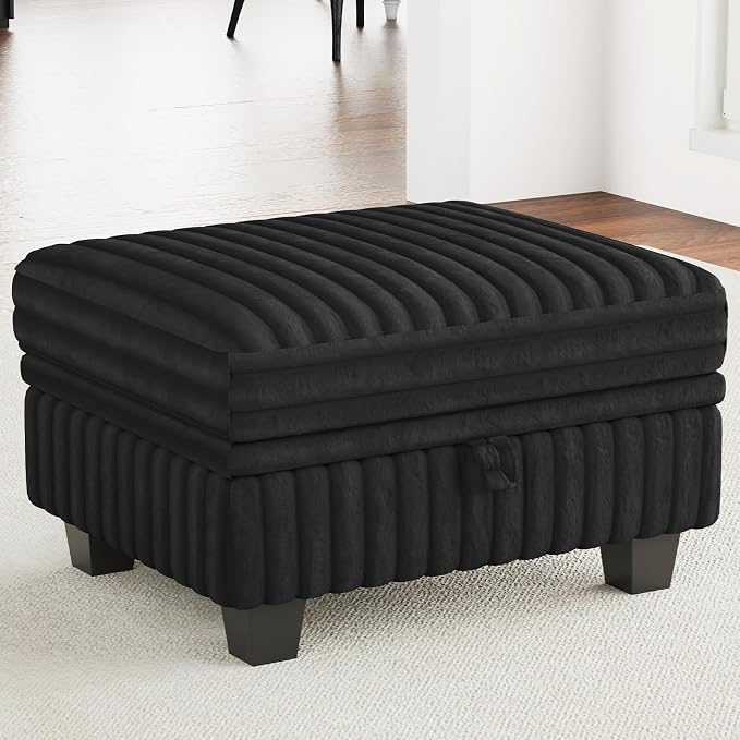 Belffin Corduroy Fabric Ottoman by Belffin