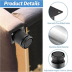 5 Inch Metal Furniture Legs Stainless Steel Adjustable Legs Black Metal Legs - Image 3