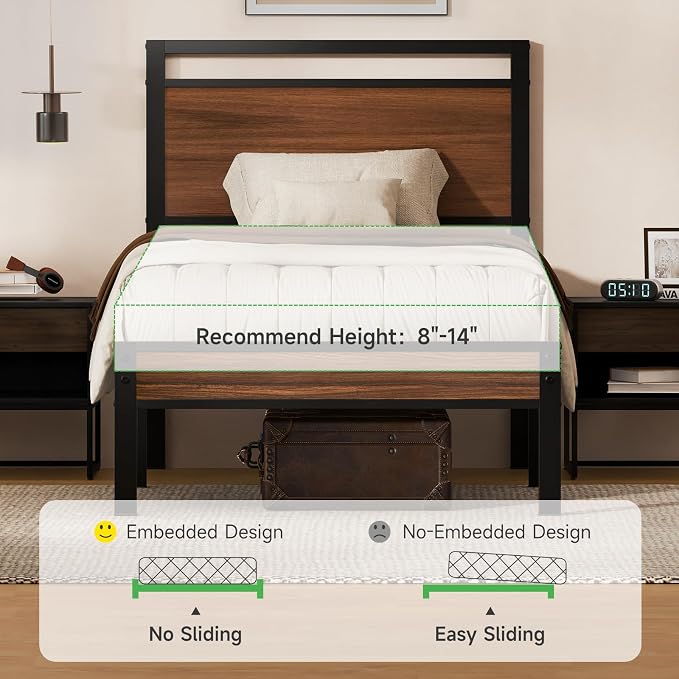 Z-hom Twin Metal Bed Frame - Image 4