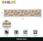 HEBE Hallway Runner Rug 2'x10', Washable Non Slip Kitchen Rug Runner | Soft - Image 2