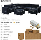 EASE MOOSE Modular Sofa, Oversized U Shape Sectional Modular Sofa, Wide Deep - Image 2