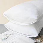 CaliTime Decorative Standard Throw Pillow Covers 26 X 20 Inches True White | - Image 4