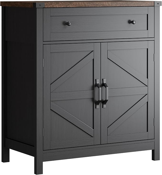 ChooChoo Kitchen Storage Cabinet, Coffee Bar Cabinet, Farmhouse Buffet Sideboard - Image 8