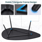 SAYGOER Black Small Coffee Table Modern Oval Coffee Tables Retro Center Table - Image 4