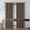 Simplebrand Ava Brown Blackout Curtains by Simplebrand