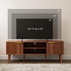 LCRBOL TV Stand for Living Room, Mid Century Modern Entertainment Center for - Image 3