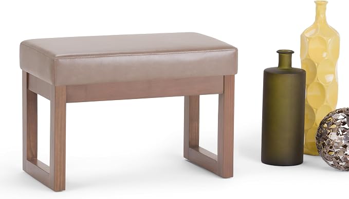 SIMPLIHOME Milltown Small Ottoman Bench - Image 10