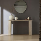 55.12" Faux Marble Pattern Entryway Table by HanStrong
