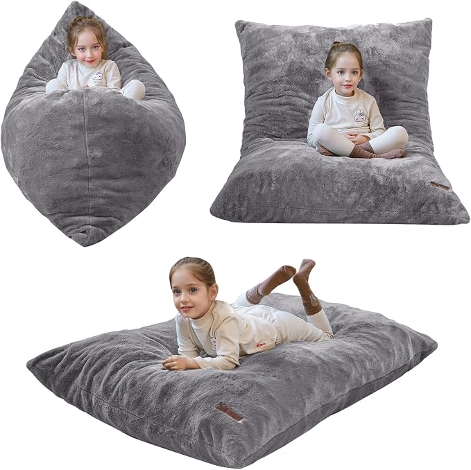 MAXYOYO 3 in 1 Kids Bean Bag Chair, Child Floor Sofa by MAXYOYO