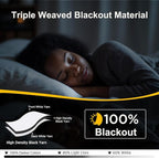 NICETOWN 100% Blackout Door Curtain 63 inch Long Thermal Insulated Room - Image 4