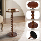 Round Side Table for Small Spaces, Drink Table - Image 5