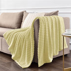 BEDELITE Transparent Yellow Fleece Throw Blanket - Image 7
