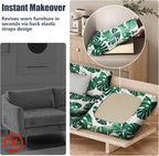 8Pcs Outdoor Cushion Covers, Stretch Patio Furniture Couch Chair Slipcovers | - Image 5