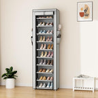 ROJASOP Shoe Rack with Covers 10 Tier Large Shoe Organizer Tall Shoe Closet - Image 8