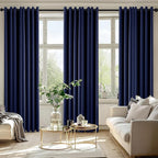 MIULEE Blackout Curtains for Bedroom 2 Panels 50 x 84 Inch Long Navy Blue | - Image 6