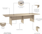 Bush Business Furniture 120-inch Office Conference Table - Image 7