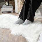 MIULEE Fluffy Area Rug 2x6 ft Faux Fur Sheepskin Rug - Image 5
