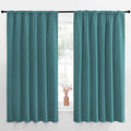 NICETOWN Blackout Curtains for Bedroom, Sea Teal, 1 Pair, 62 by 63-inch by NICETOWN