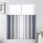 Grey and Greyish White Ombre Blackout Curtains by ESTELARTEXTILER