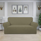 Easy-Going Stretch Oversized Loveseat Couch Covers Washable Khaki | 1-Piece - Image 2