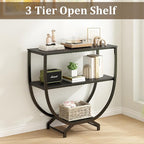 GILLAS 3 Tier Console Tables, Sofa Table Behind Couch Table, Industrial - Image 3