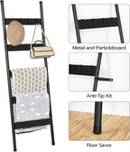 HOOBRO Blanket Ladder, 5-Tier Towel Rack - Image 5