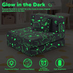 MeMoreCool Kids Floor Mattress Glow in The Dark, Convertible Sofa Couch - Image 8