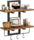 Creso hom Floating Shelves for Wall Set of 2, Wood Wall Shelf - Image 7